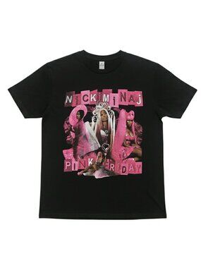 Nicki Minaj Pink Friday 2 Tour Graphic Two-Sided Rapper T-Shirt Size S